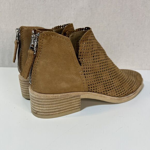 Dolce Vita Tommi Tobacco Brown Tan Suede Ankle Booties Sz. 7.5 - Picture 2 of 6